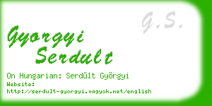 gyorgyi serdult business card