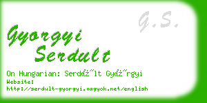 gyorgyi serdult business card